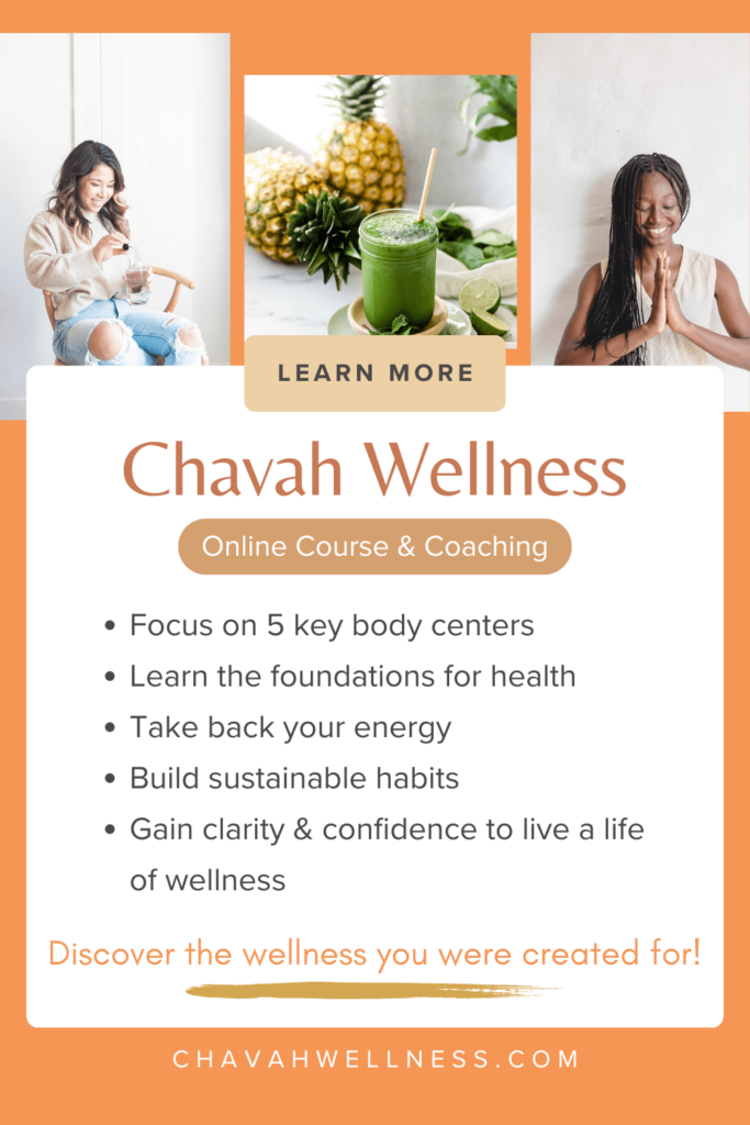 Chavah Wellness, Online Course and Coaching, Discover the Wellness You Were Created For. Holistic Wellness Coaching Jerusha Jantz 