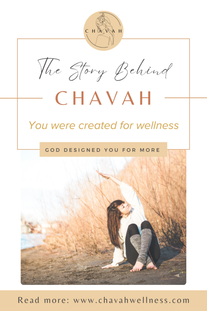 The Story Behind Chavah Cover Photo, You Were Created for Wellness, God Designed You For More. 