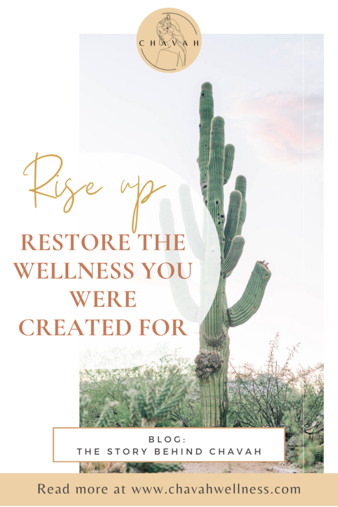 Rise Up: Restore the Wellness You Were Created For. The Story Behind Chavah